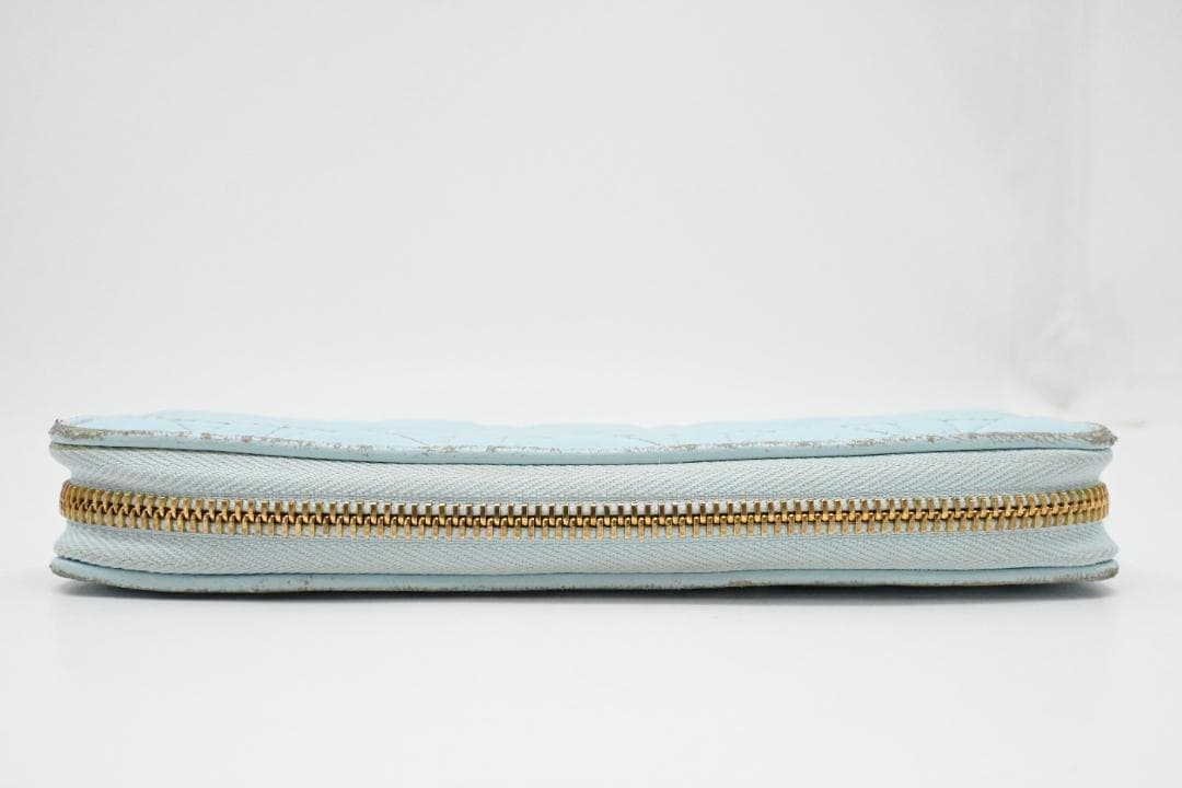 クリスチャンディオール　DIOR　レディディオール　長財布　ボヤージュ　ブルー