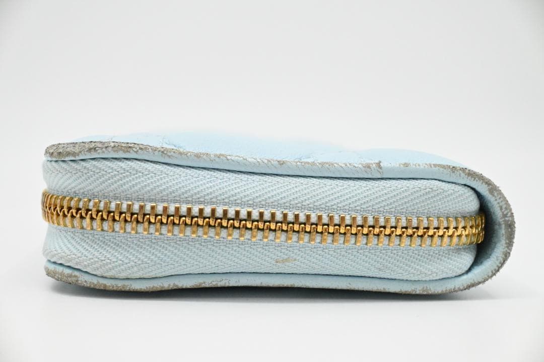 クリスチャンディオール　DIOR　レディディオール　長財布　ボヤージュ　ブルー