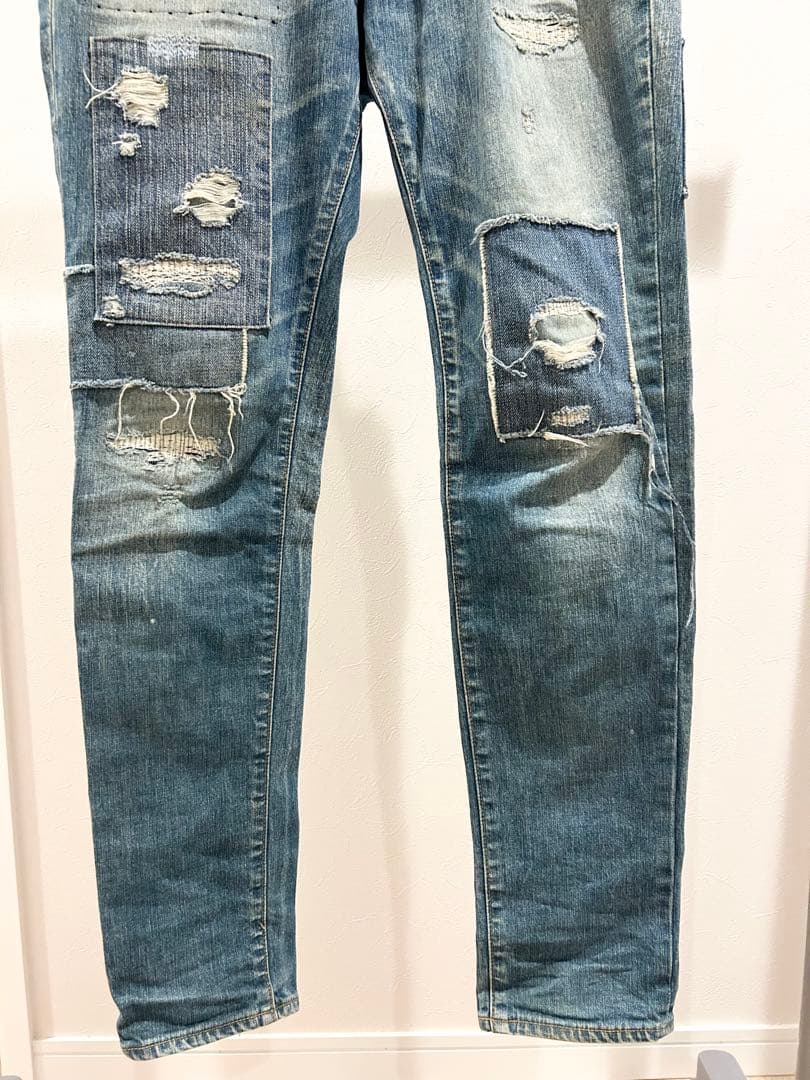 1piu1uguale3 RAINBOW 9TAPERED デニム