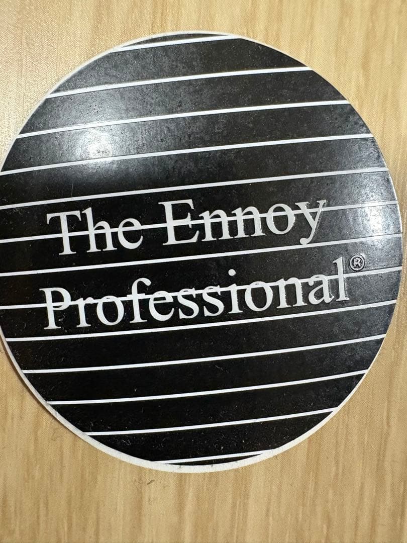 ENNOY ボーダークルーネックスウェット　ブラック