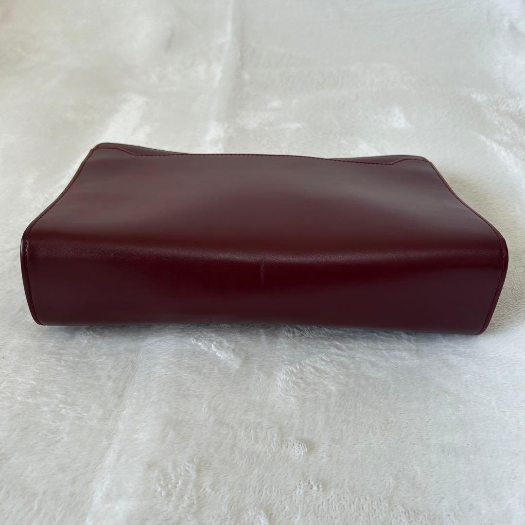 【美品】Cartier　カルティエ　赤　クラッチバッグ　ヴィンテージ