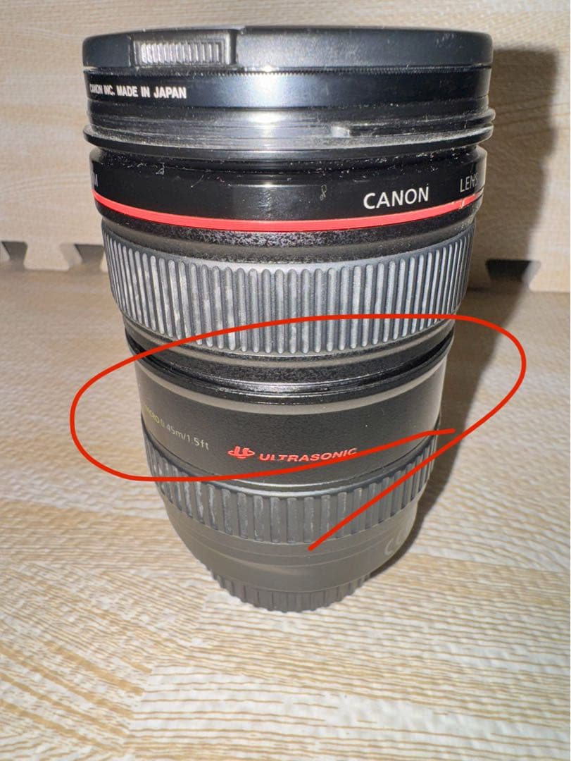 【ジャンク品】 Canon EF 24-105mm ズームレンズ