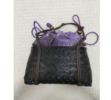 【全セット】浴衣 帯 帯留め 下駄 カゴバッグ