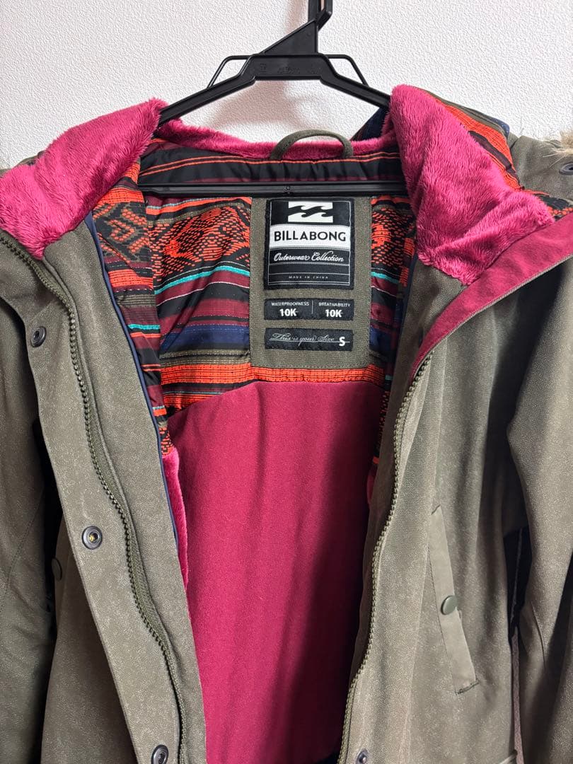 スピカBILLABONG スキーウェア上下 クリーニング済みSサイズ