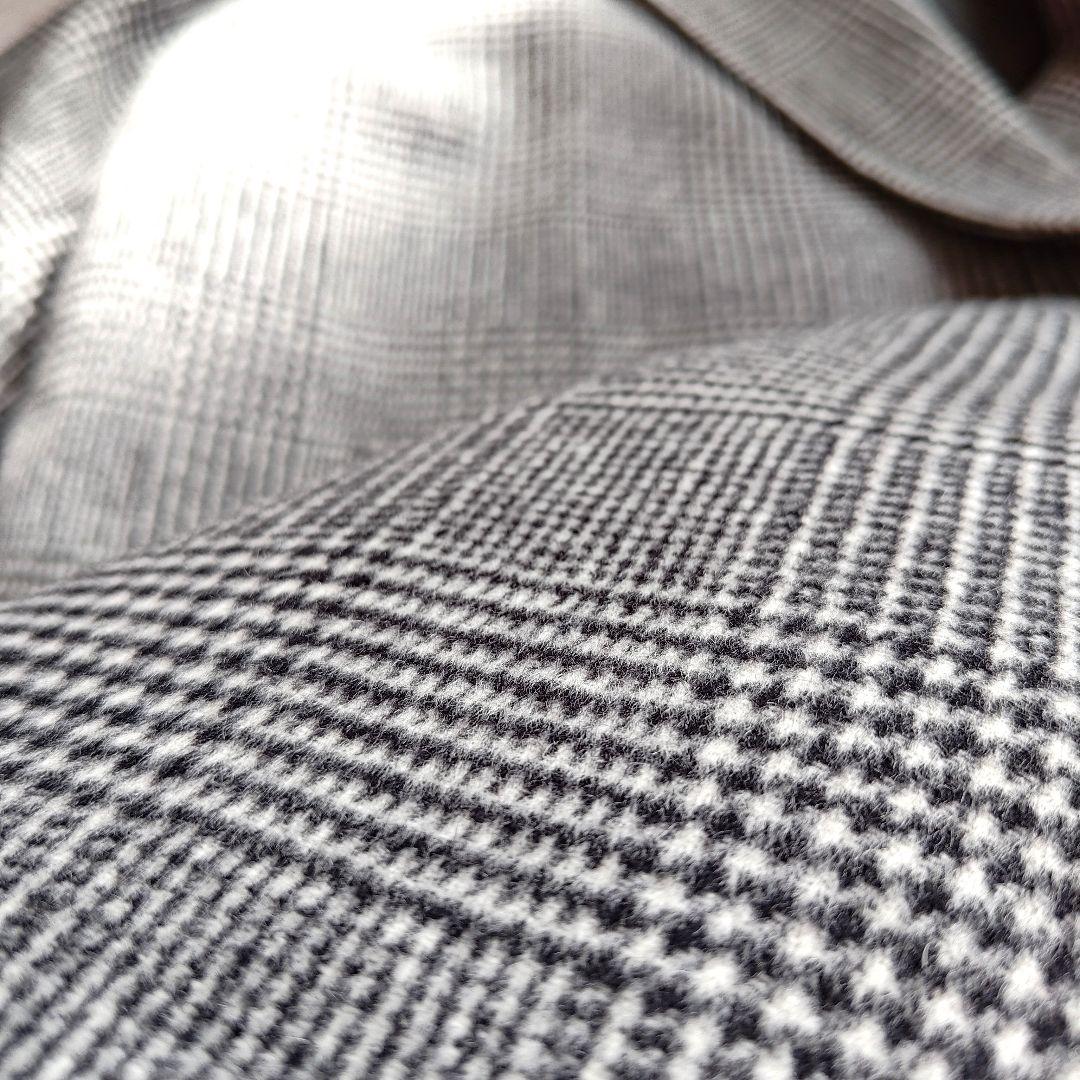 ジャーナルスタンダード　スーパー140ビーバーテーラーコート　グレンチェック36