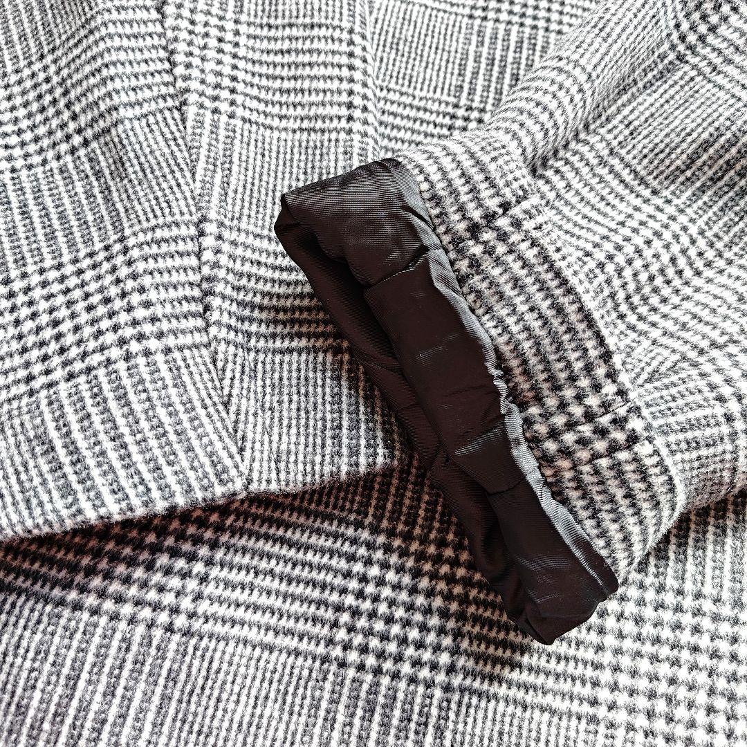 ジャーナルスタンダード　スーパー140ビーバーテーラーコート　グレンチェック36