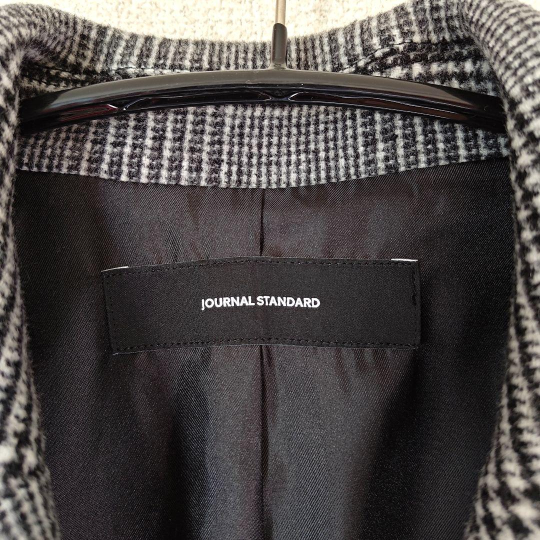 ジャーナルスタンダード　スーパー140ビーバーテーラーコート　グレンチェック36