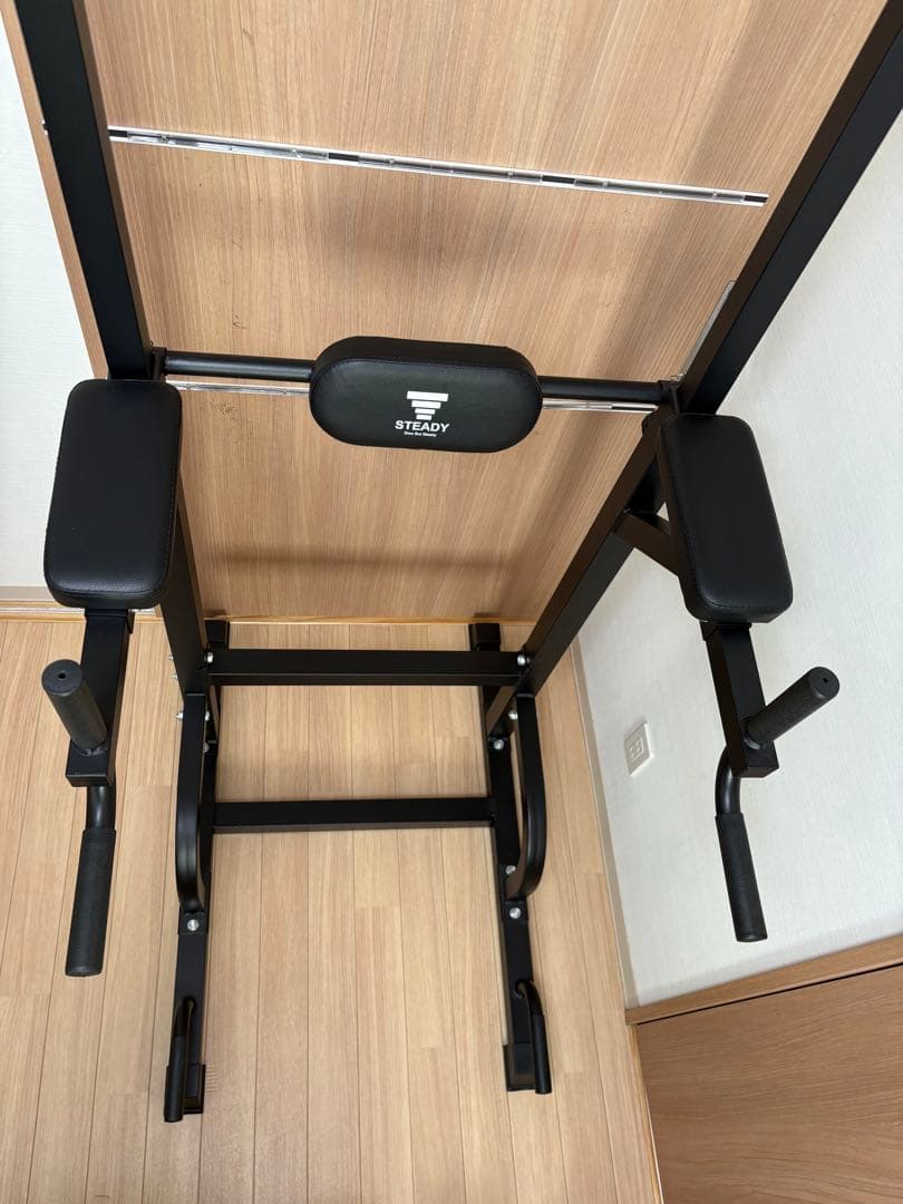 STEADY 懸垂マシン ぶら下がり健康器 ブラック