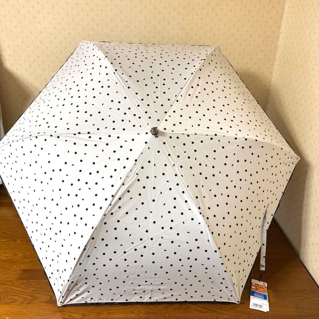 ★アニエスベー★晴雨兼用　日傘　１級遮光　遮熱　サマーシールド　軽量　ドット