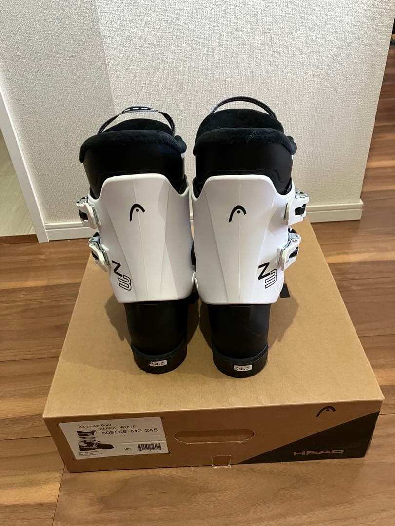 HEAD ジュニアスキーブーツ　ブラック×ホワイト　サイズ24.5