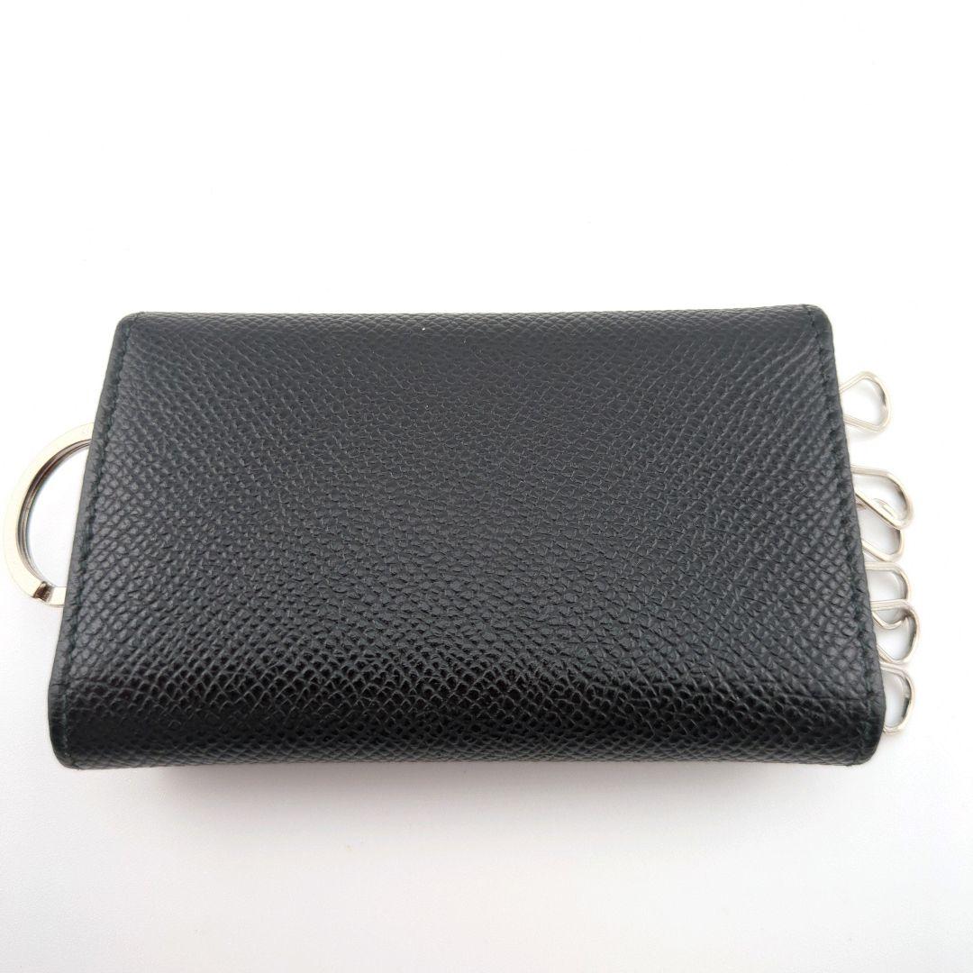 【美品】BVLGARI ブルガリ ブラック レザー 6連キーケース