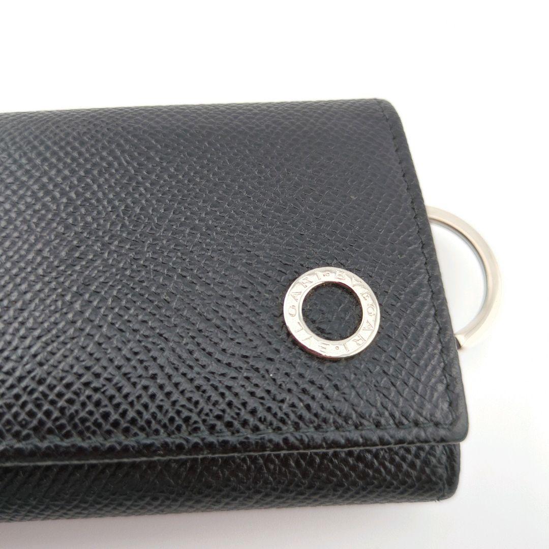 【美品】BVLGARI ブルガリ ブラック レザー 6連キーケース
