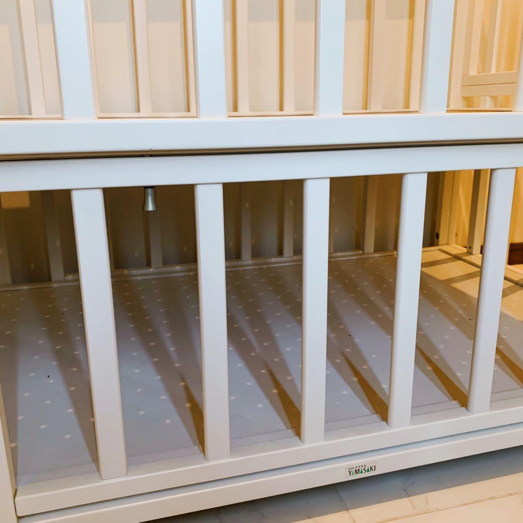 【♡送料無料♡】ヤマサキ ベビーベッド ツーオープンベッド✨