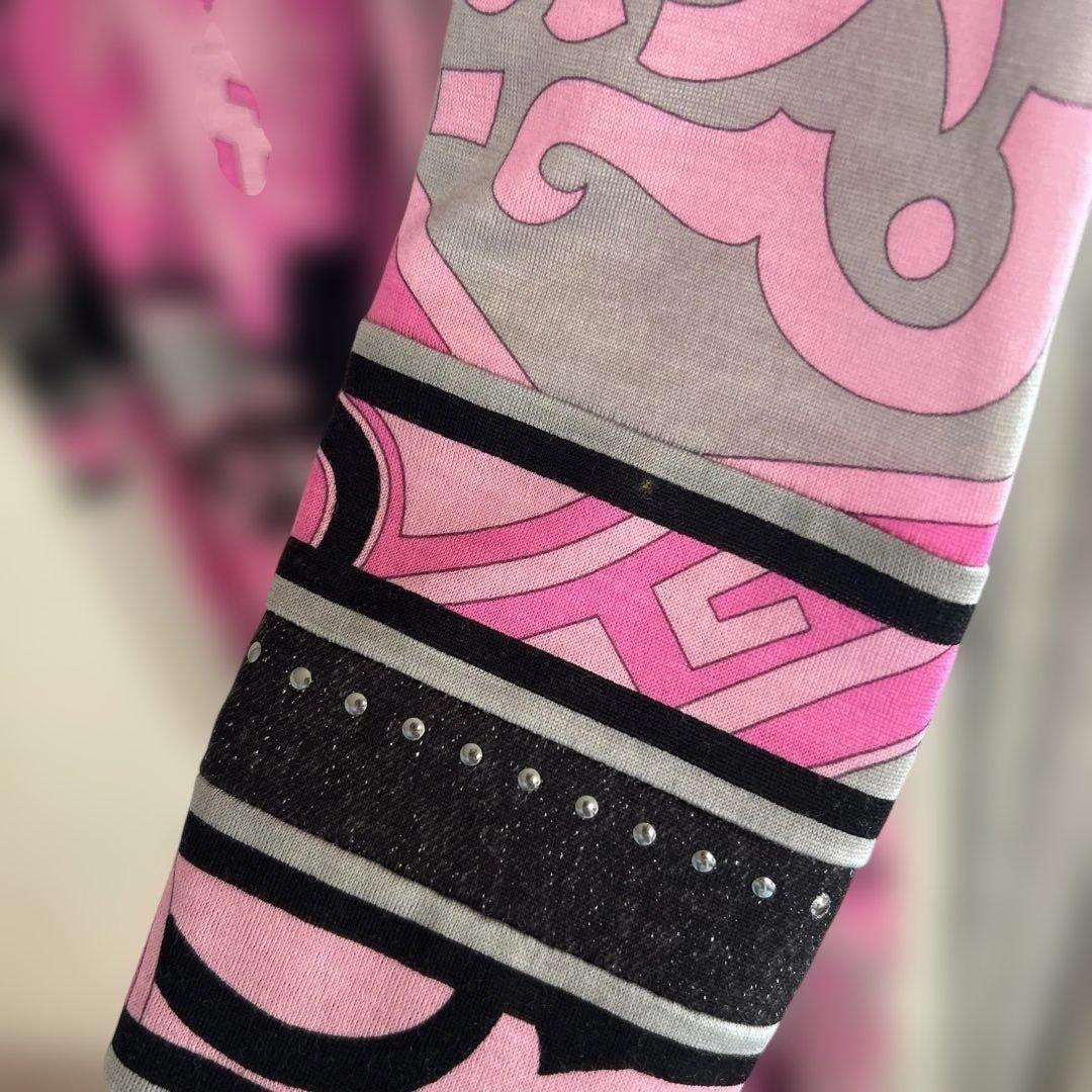 LEONARD ピンク 長袖 ワンピース