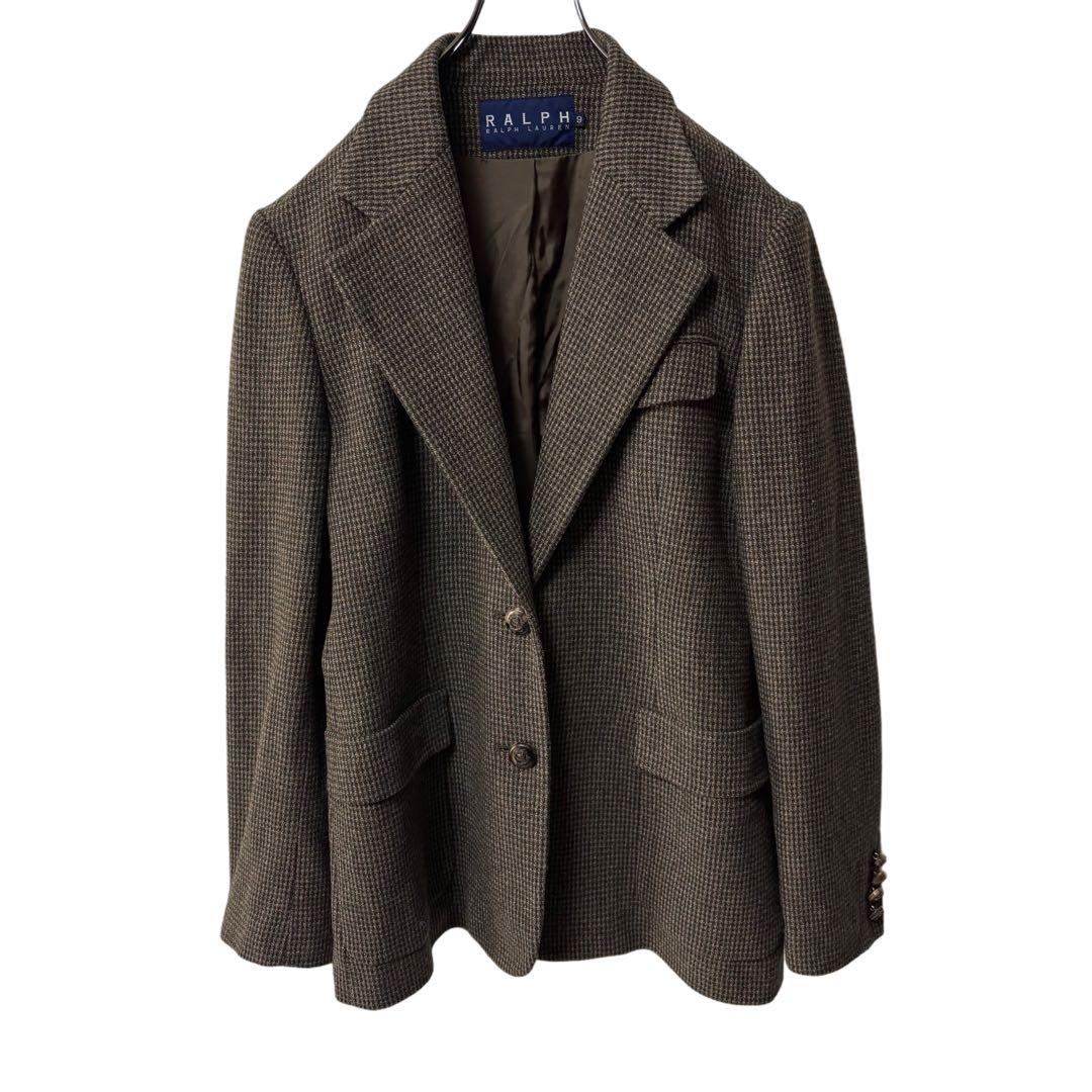 【RALPH LAUREN】ラルフローレン テーラードJKT ツイード チェック