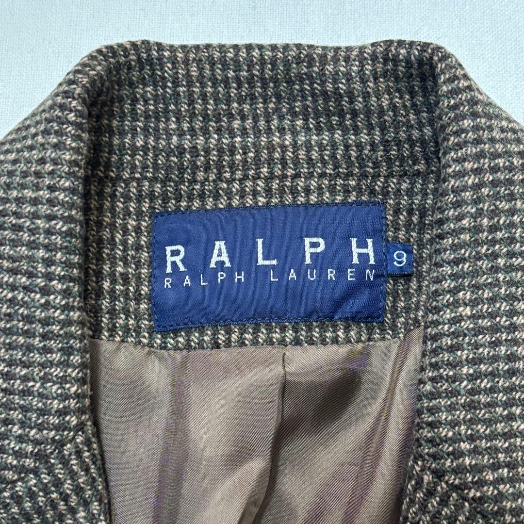 【RALPH LAUREN】ラルフローレン テーラードJKT ツイード チェック