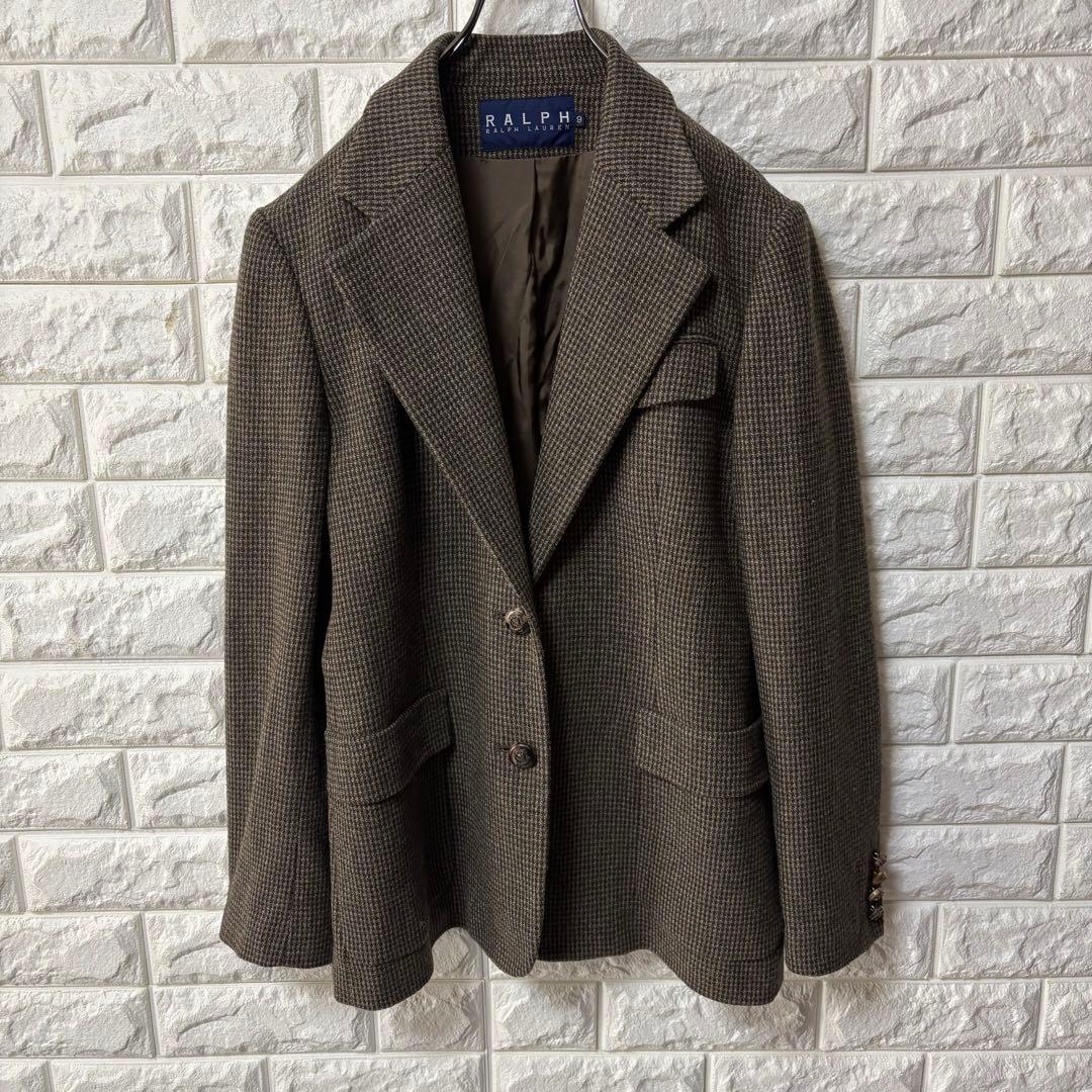 【RALPH LAUREN】ラルフローレン テーラードJKT ツイード チェック