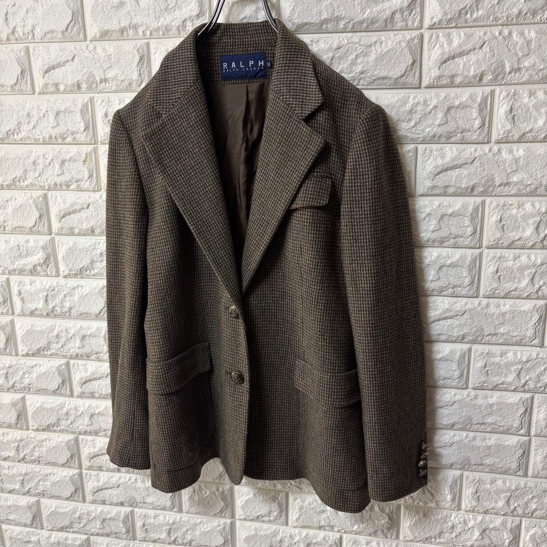 【RALPH LAUREN】ラルフローレン テーラードJKT ツイード チェック