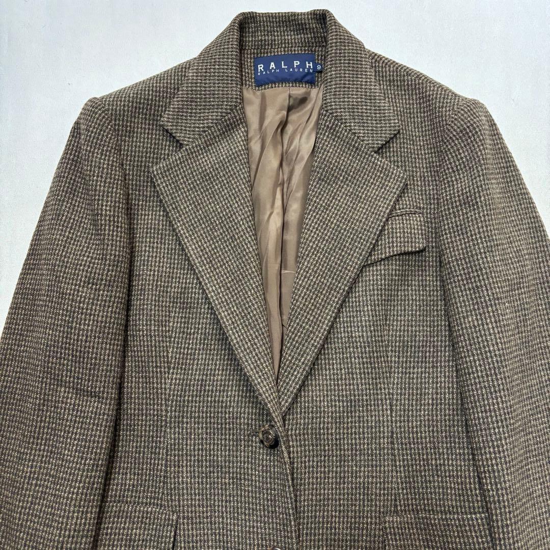 【RALPH LAUREN】ラルフローレン テーラードJKT ツイード チェック