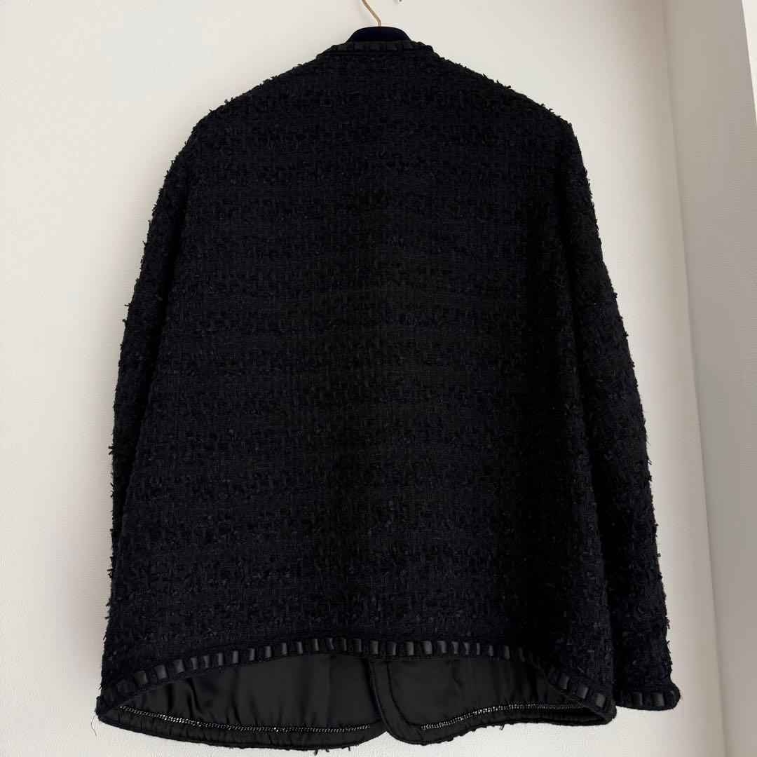 READY MADE ツイードジャケット ハートボタン 黒