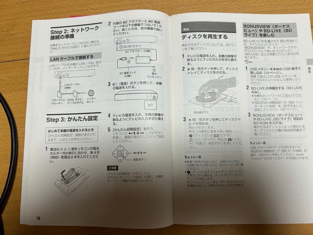 ソニー ブルーレイ/DVDプレーヤー BDP-S1500 2022年製