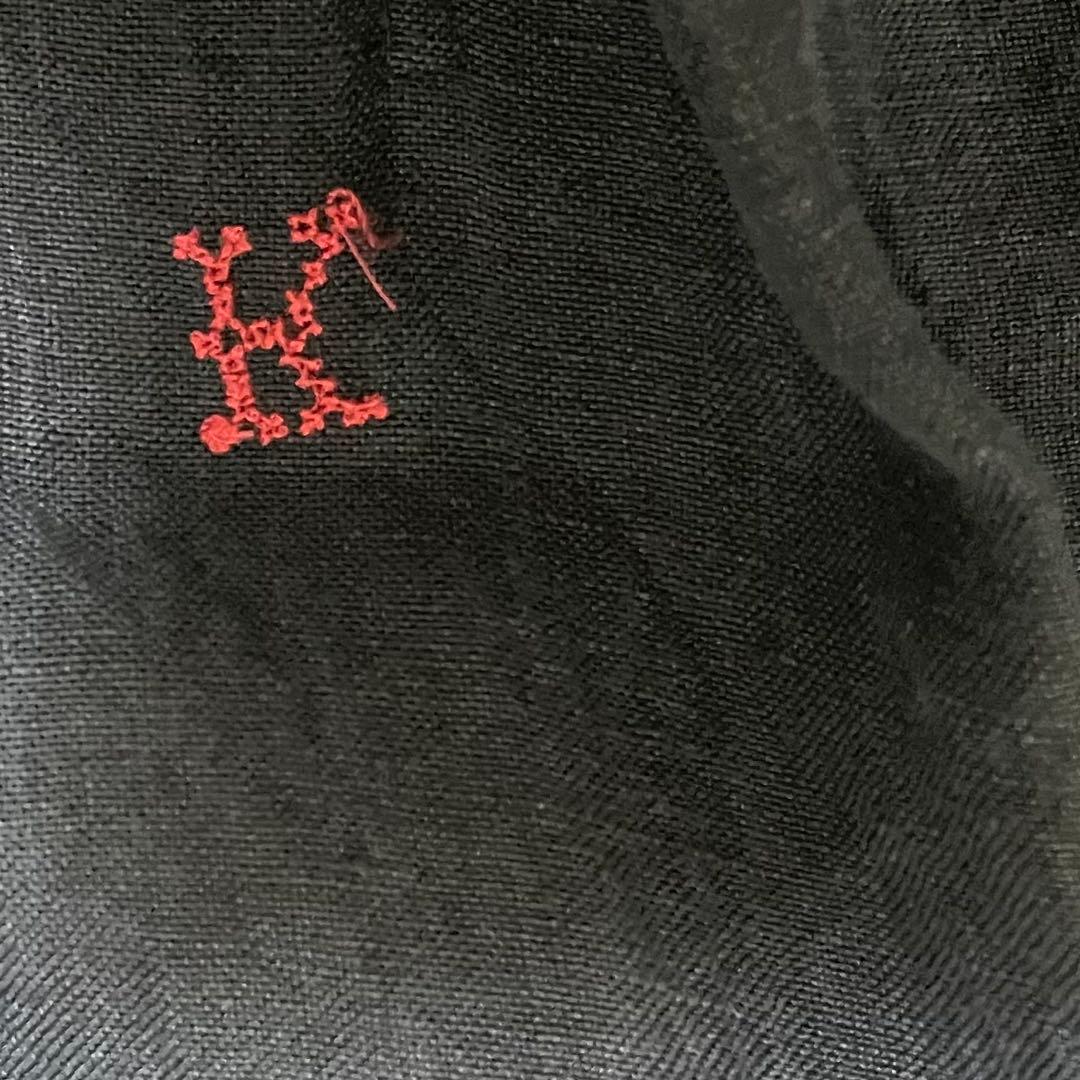 【希少】【レア】【一点物】カポック 割烹着 コート デニム生地 麻 M-L