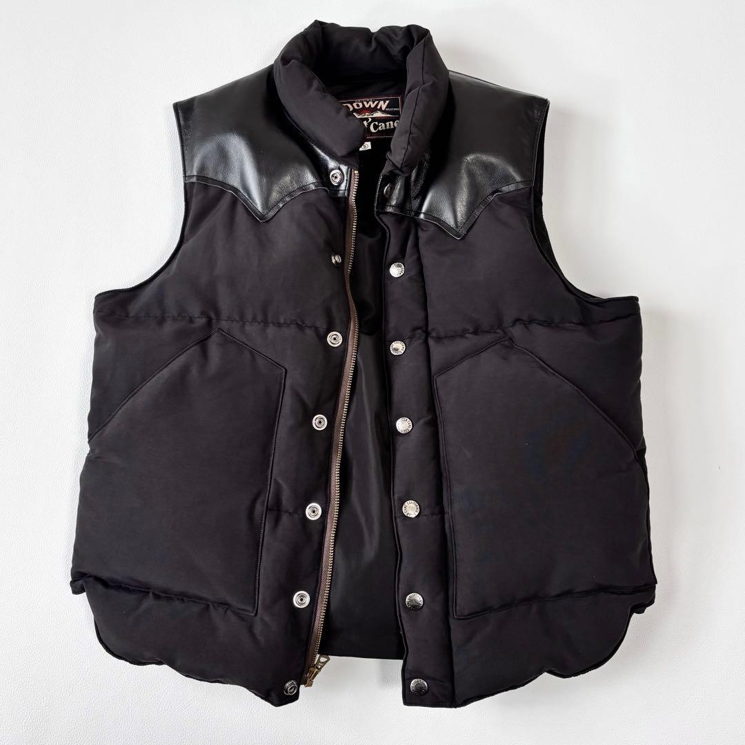 シュガーケーン SUGAR CANE ダウンベスト ブラック S