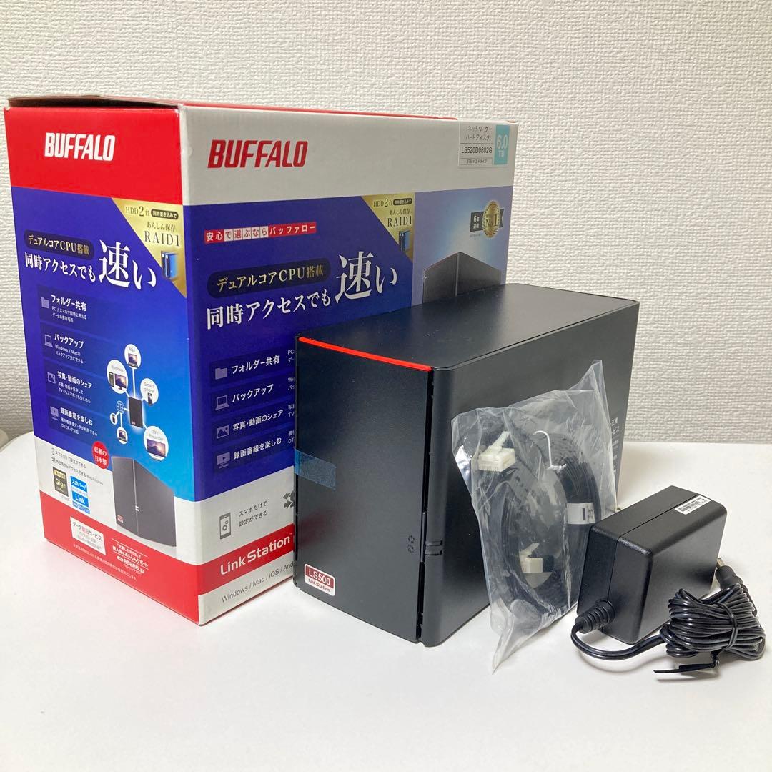 【未使用品】BUFFALO LS520D0602G HDD 6TB