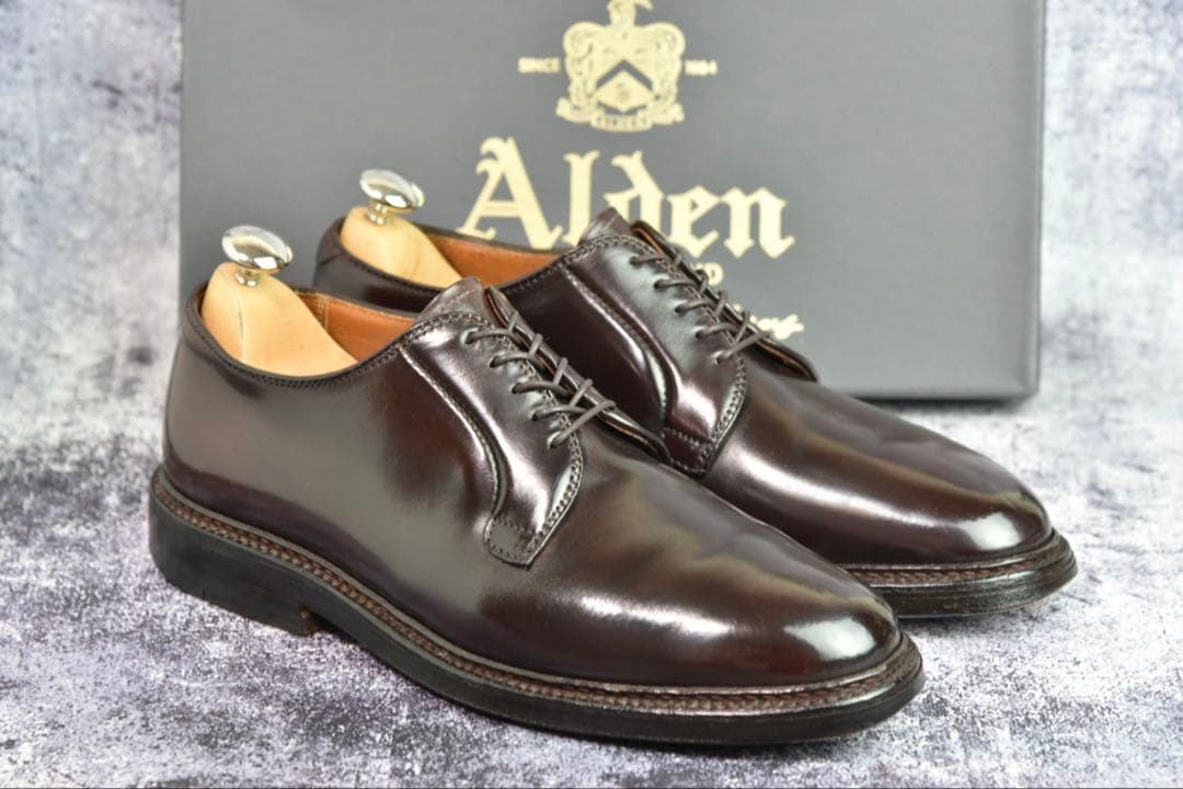 オールデン　コードバン　#990　7D　ダークバーガンディ　バリーラスト　袋付