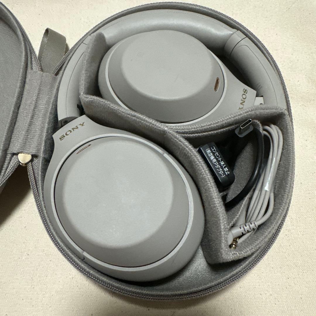 SONY WH-1000XM4 ワイヤレスヘッドホン グレー ケース付き箱付き