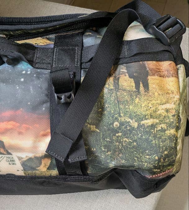 希少美品✨️限定柄　ノースフェイス　ダッフル S セピアブラウンハイカープリント