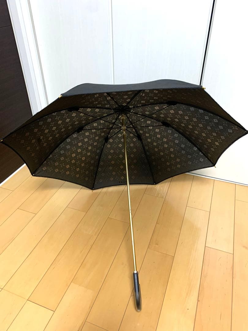 CELINE 日傘 綿 ブラック 手開き 美品