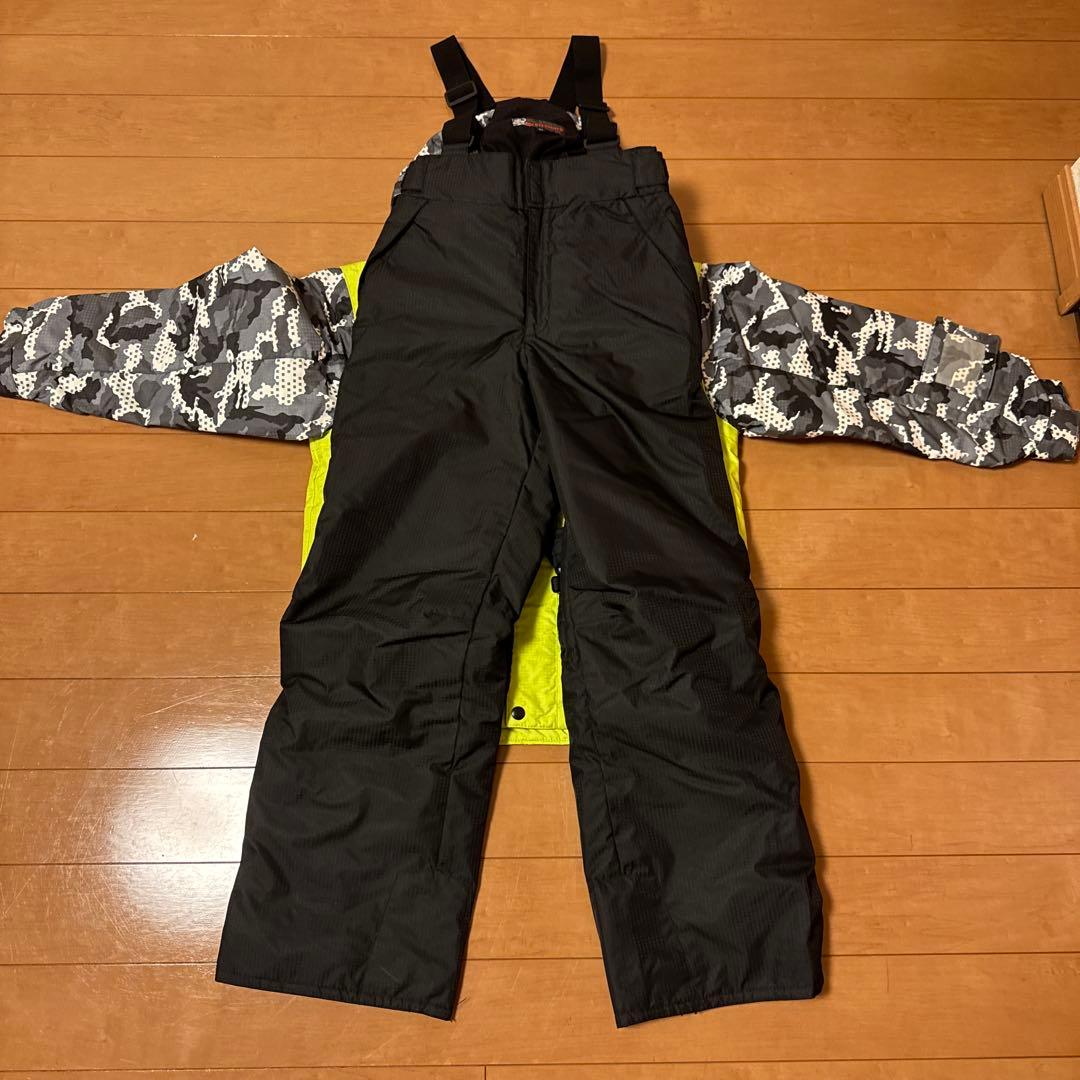 スキーウェア イエロー カモフラージュ