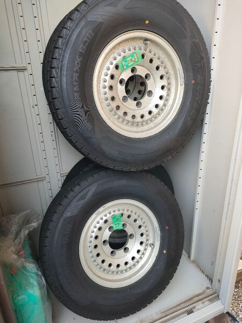 225/80R15 スタッドレスホイールつき4本セット