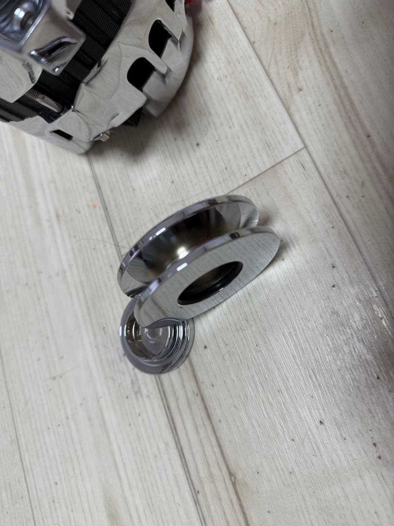 powermaster社オルタネータークローム170Aシボレーインパラハイドロ