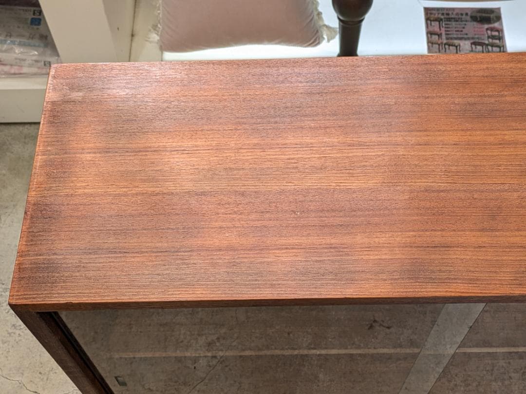 50%値下【希少】 ミッドセンチュリー チーク サイドボード キャビネット 無垢