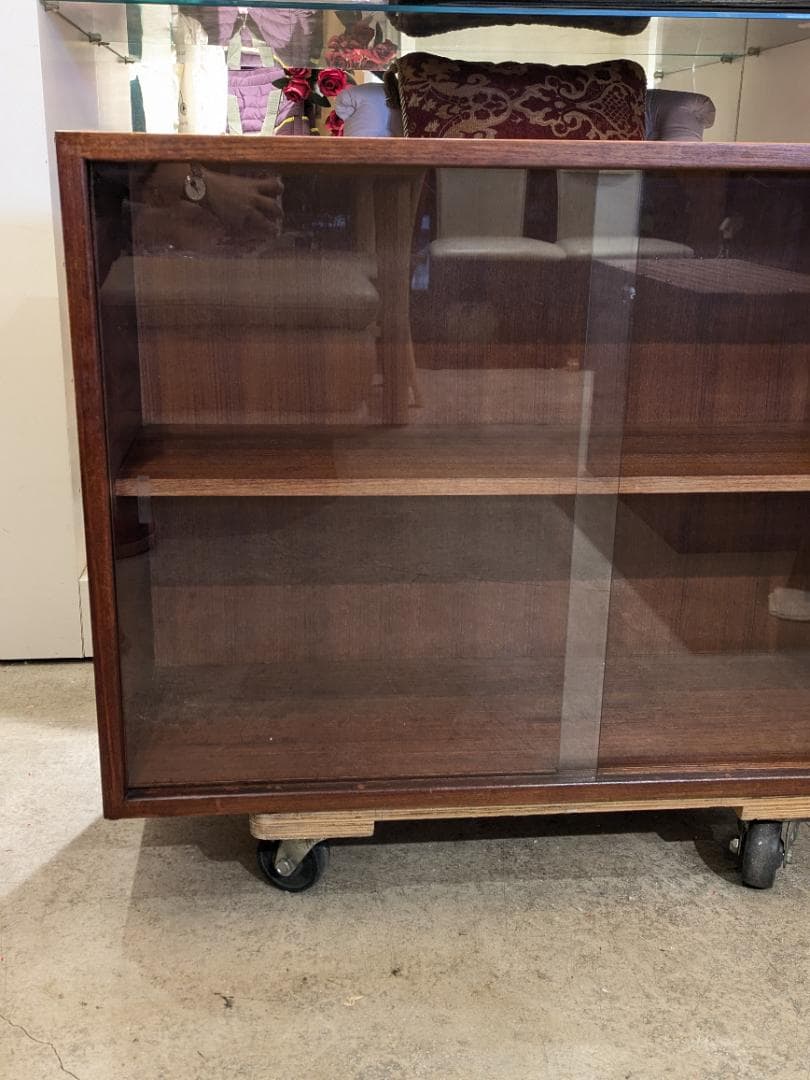 50%値下【希少】 ミッドセンチュリー チーク サイドボード キャビネット 無垢