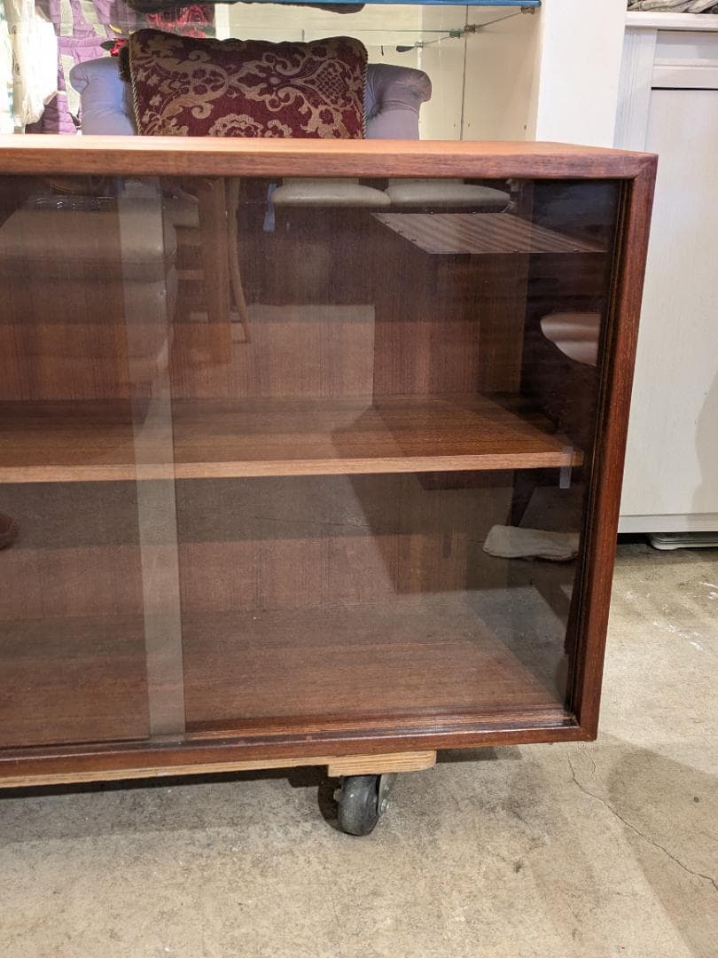 50%値下【希少】 ミッドセンチュリー チーク サイドボード キャビネット 無垢