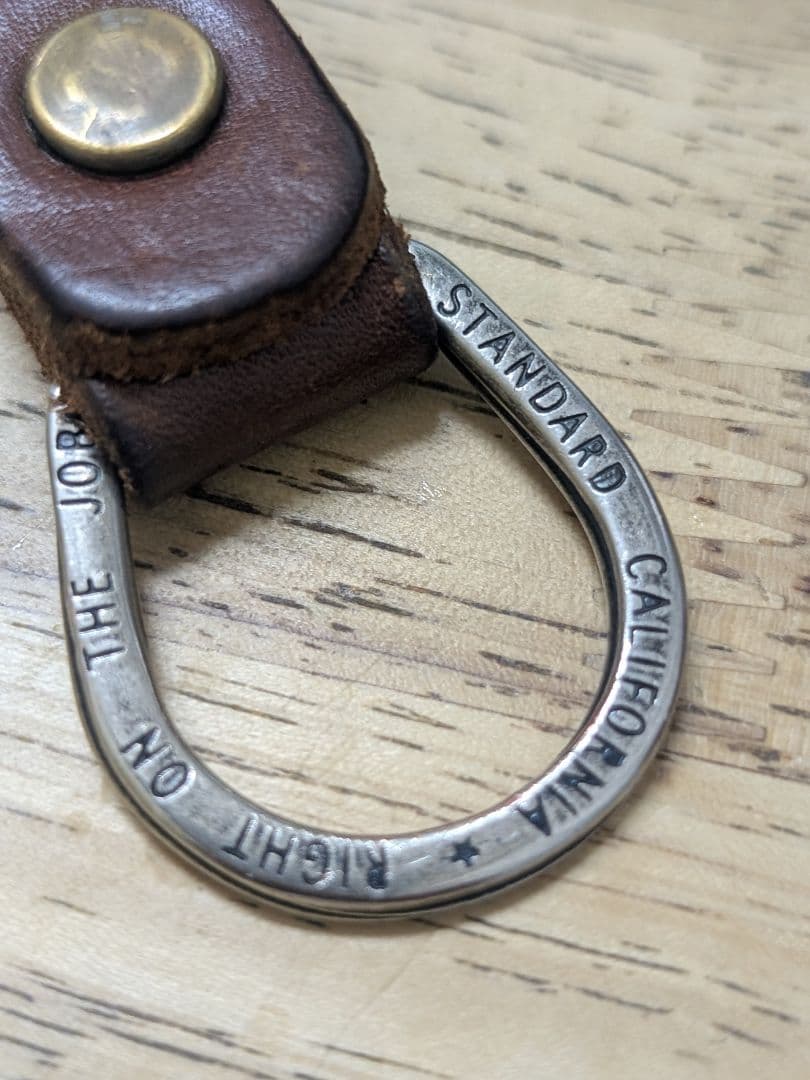 HTC スタンダードカリフォルニア 別注 レザー キーホルダー リング