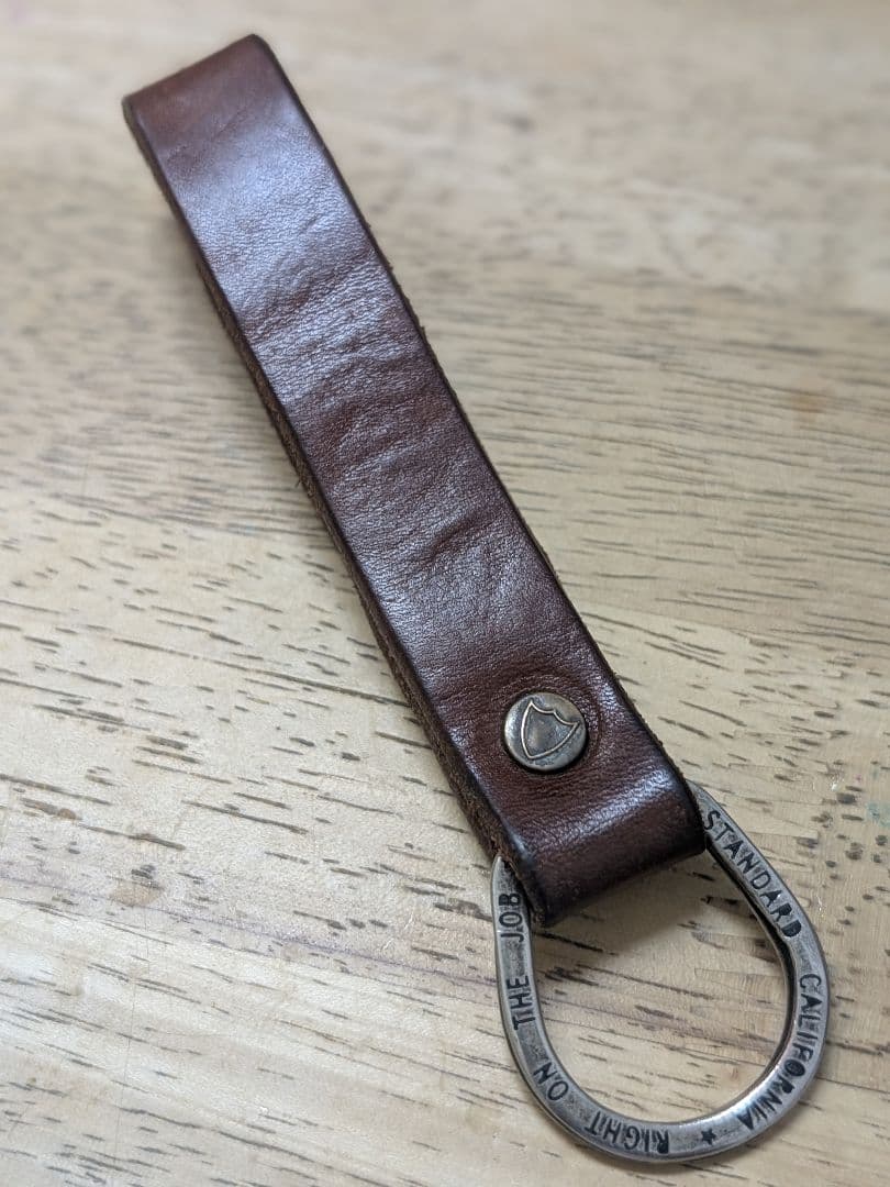 HTC スタンダードカリフォルニア 別注 レザー キーホルダー リング