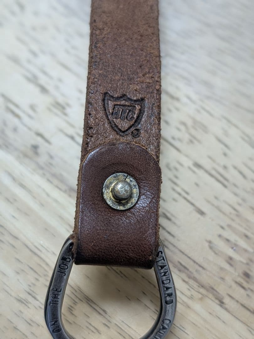 HTC スタンダードカリフォルニア 別注 レザー キーホルダー リング