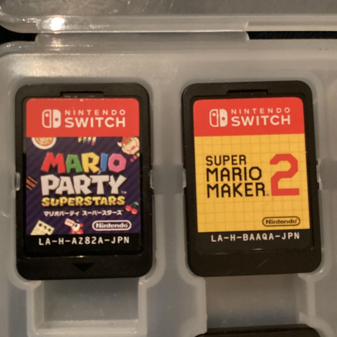 【売約済み】任天堂マリオ switchゲームソフトまとめ売り7点 保護ケース付き
