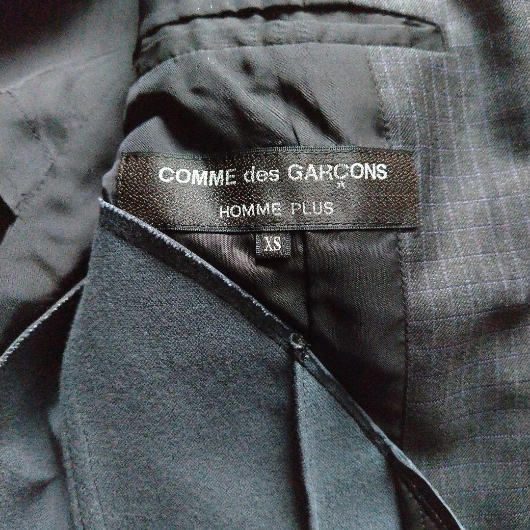 19ss ギャルソンオムプリュス フェイクレザーポケット テーラードジャケット