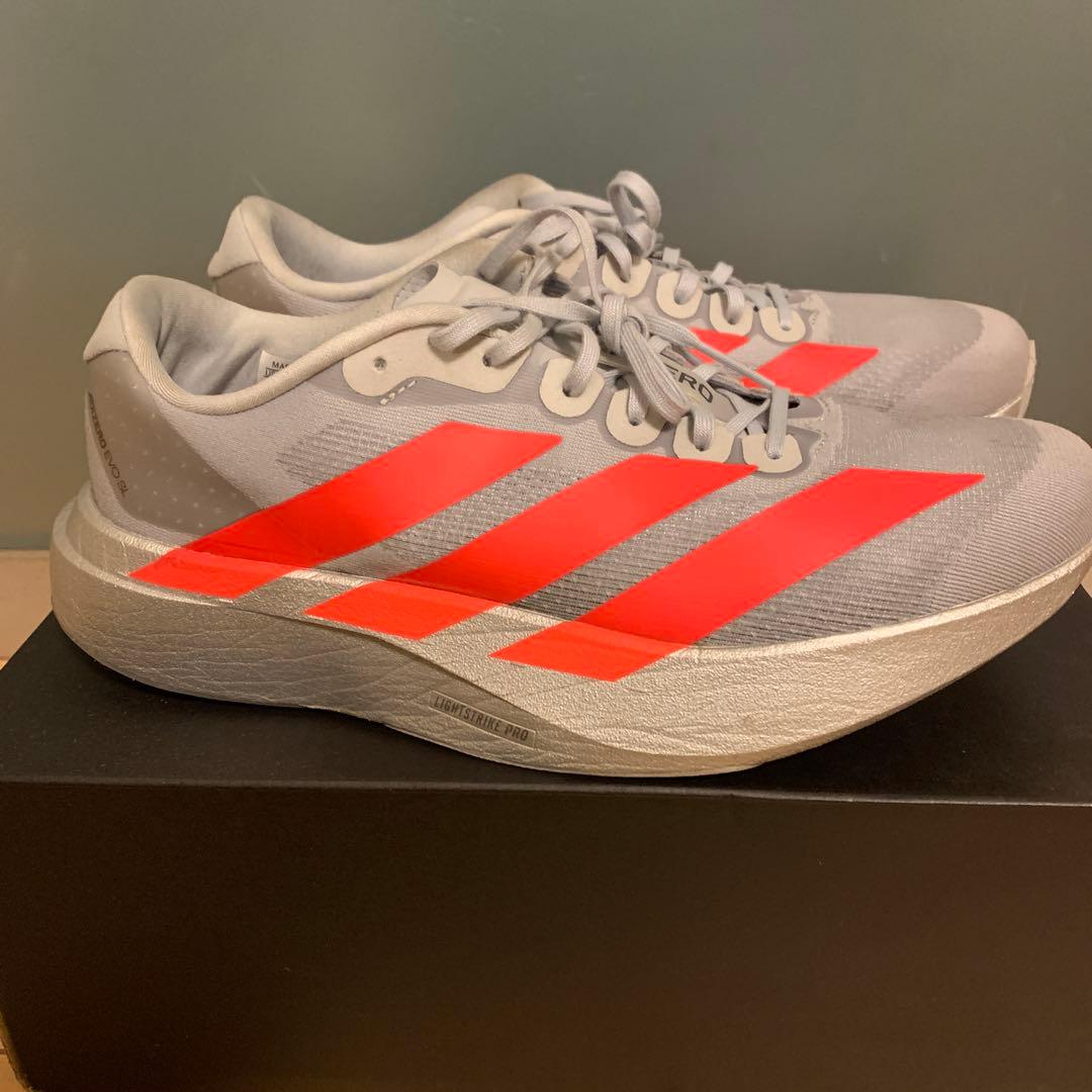 adidas アディゼロEVOSL 27センチ　ルシッドレッド