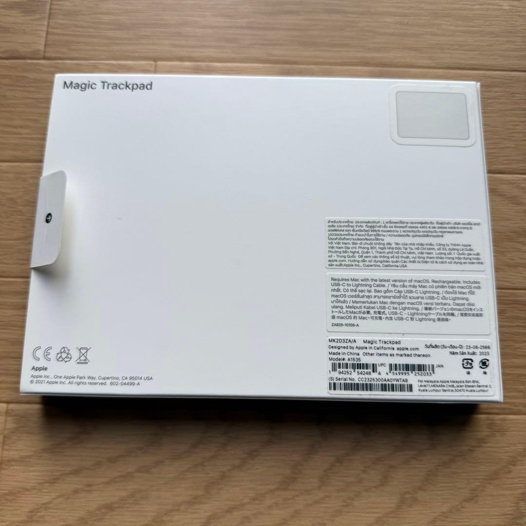 Magic Trackpad ホワイト 第3世代 USB-C MK2D3ZA/A