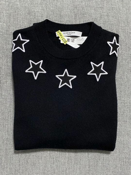 クリーニング済✨【良品】GIVENCHY ジバンシー　スターパッチ　セーター　M