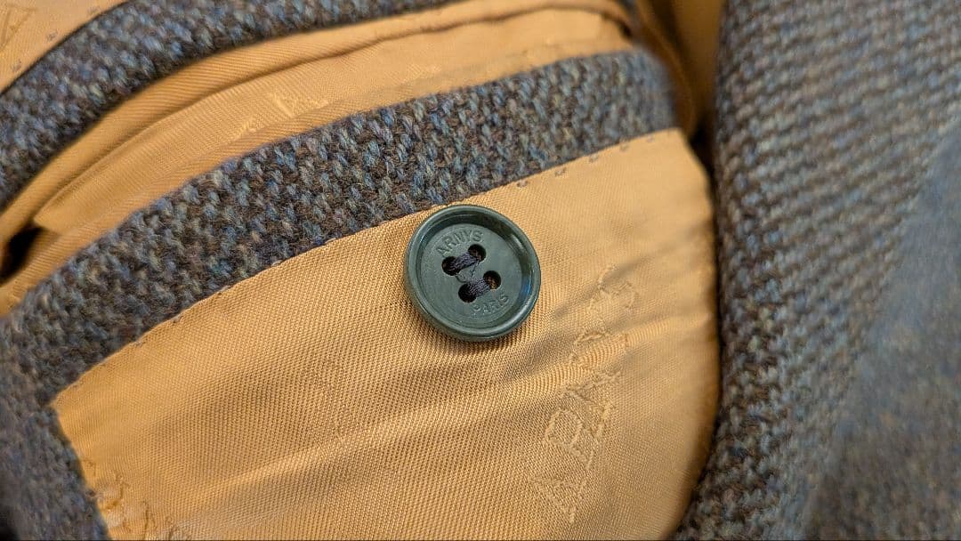 【美品】ARNYS ウール×カシミヤテーラードジャケット ツイード