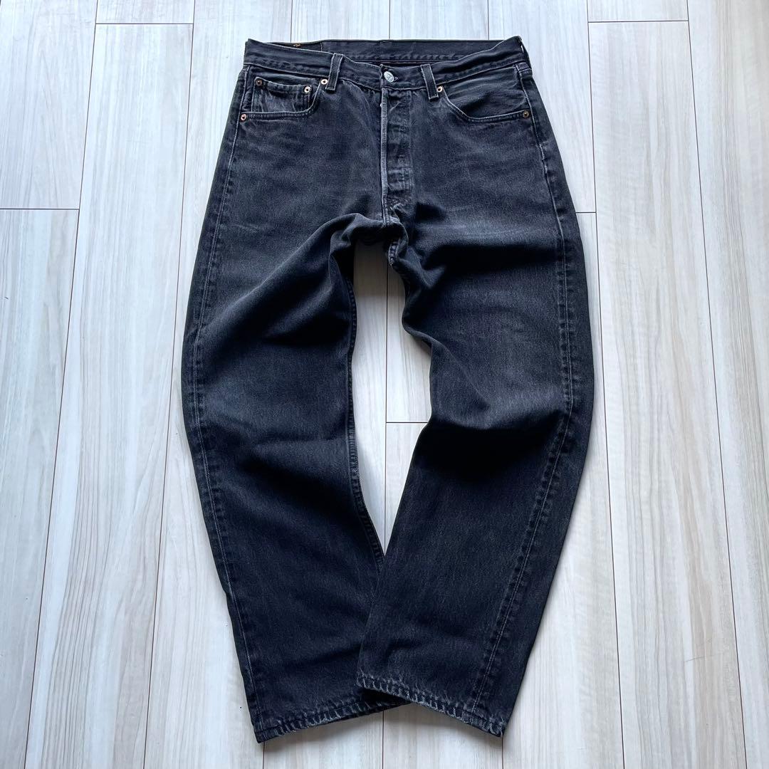 極上フェードブラック！神サイズのW34L30！90s Levi’s501 USA