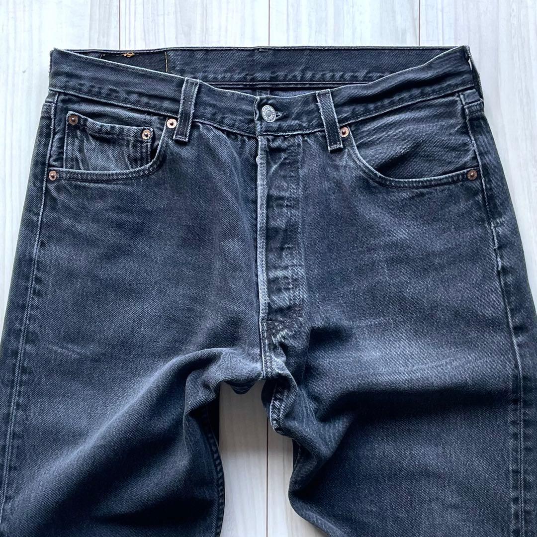 極上フェードブラック！神サイズのW34L30！90s Levi’s501 USA