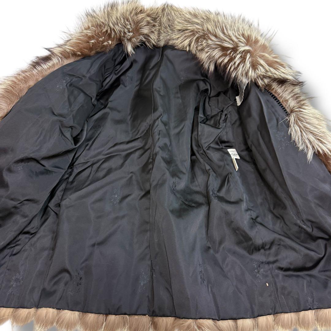 サガフォックス 1833 シルバーフォックス 毛皮 リアルファーコート